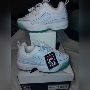 Fila disruptor II ice women's size 8